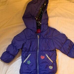 London Fog Purple Girl’s Puffer Jacket